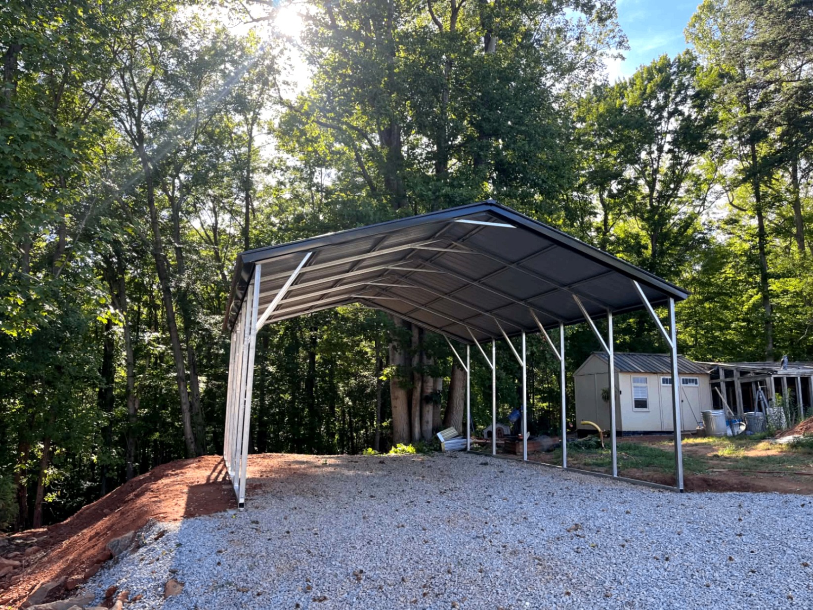 Finished metal roof project
